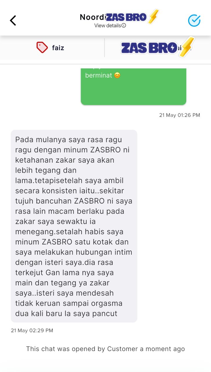 Testimoni WhatsApp Noordi